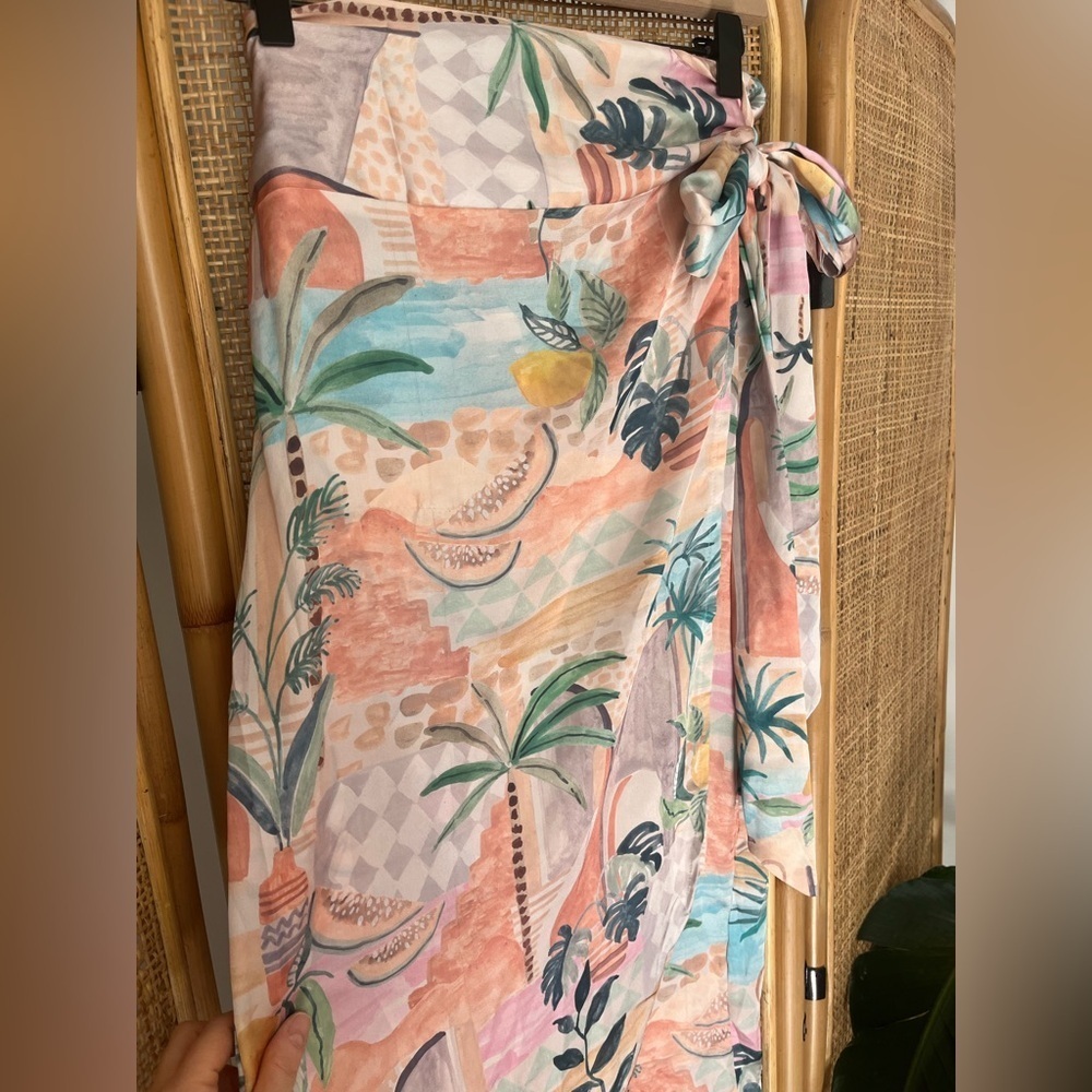 Dress Forum Palm Springs Midi Wrap Skirt NWT - Picture 6 of 10